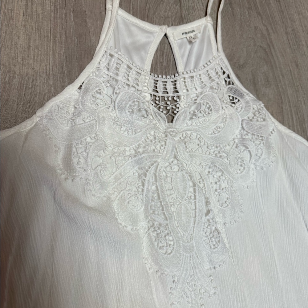 Maurices White Lace Detail Dress - Picture 2 of 7